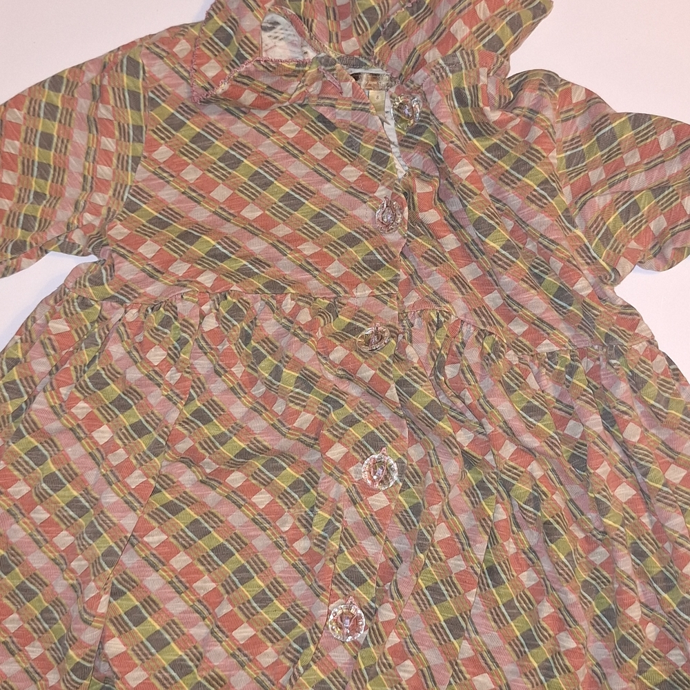 Matilda Jane Plaid Kids Dress - Red, Green, Yellow